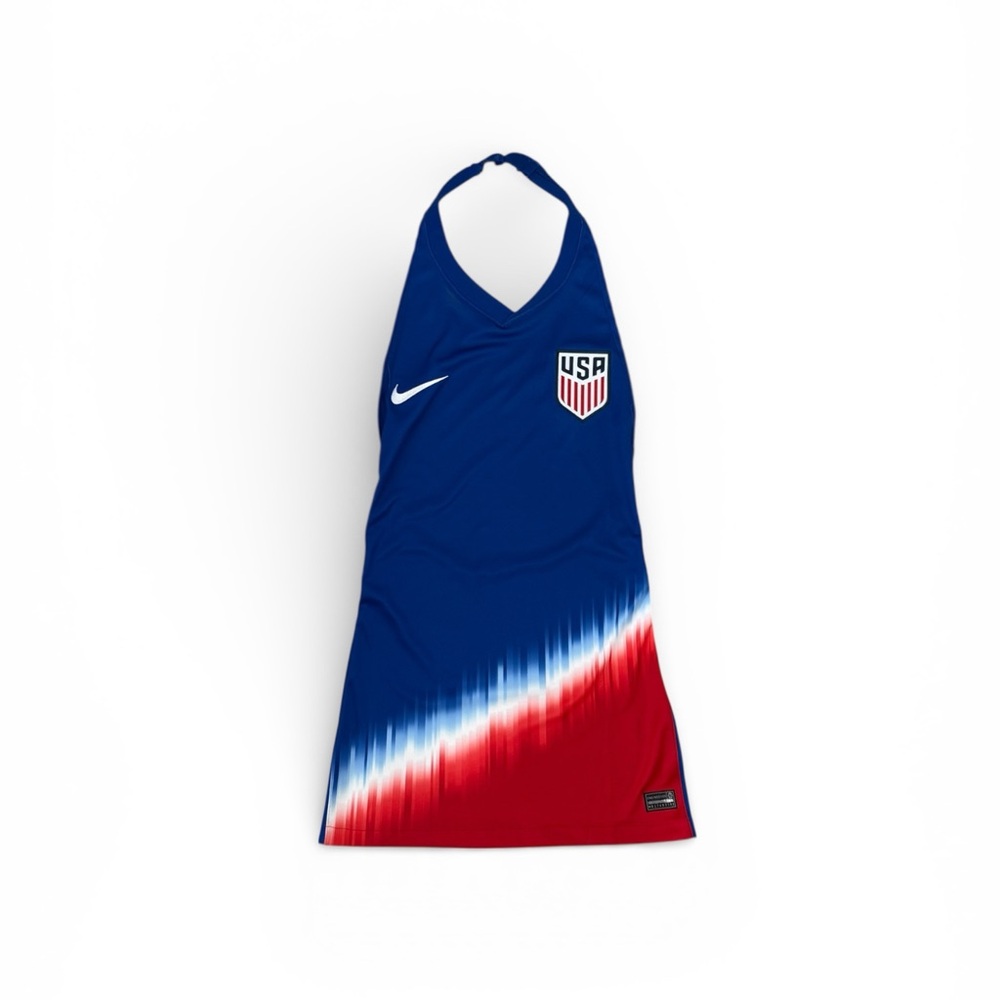 Nike Blue and Red USA Halter Dress